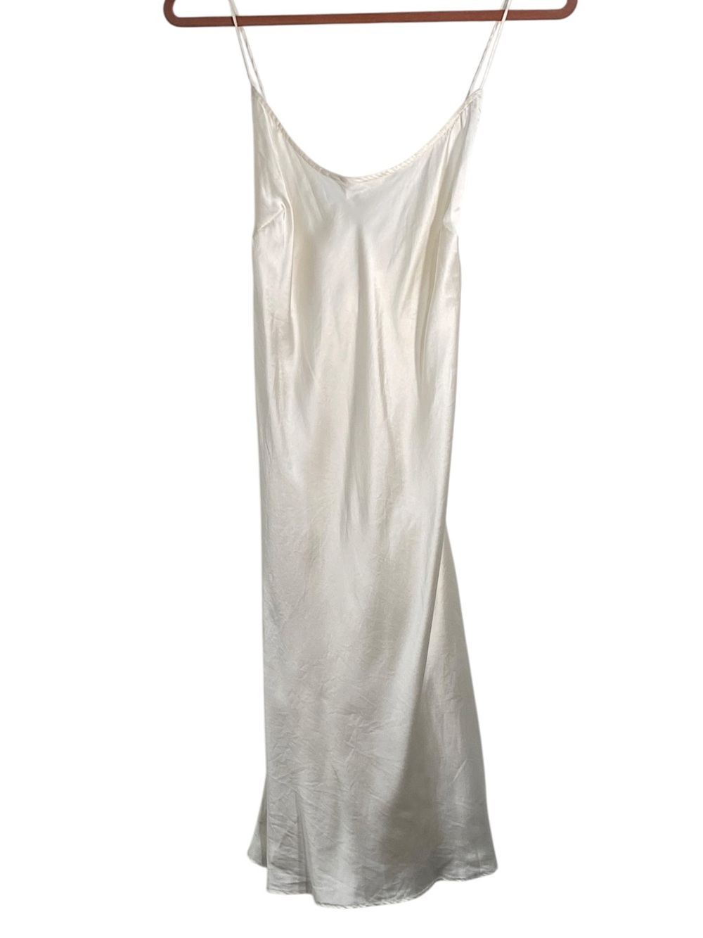 Victoria’s Secret White 100% Silk Chemise